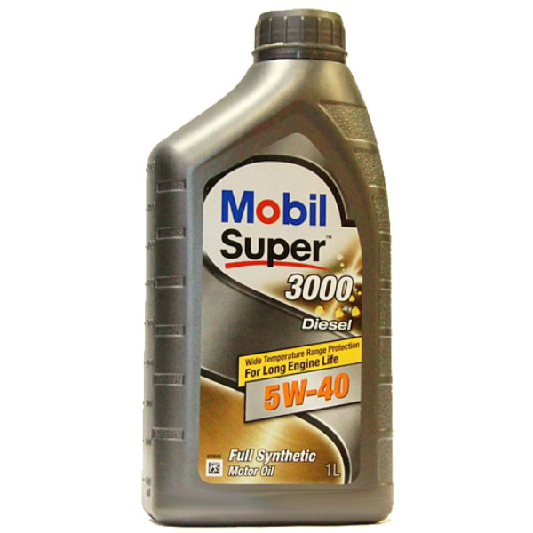Моторное масло Mobil Super 3000 x1 Diesel 5w40 синтетическое (1л)